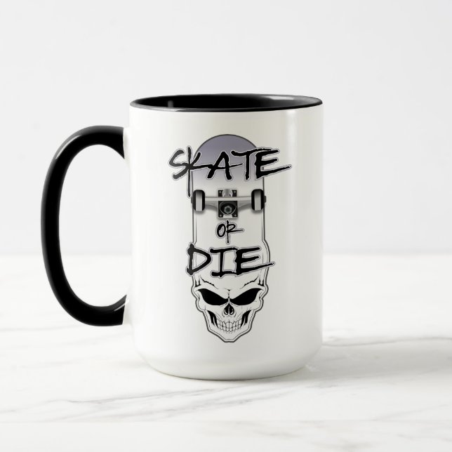 Skate or die - Skateboarding lover  Mug (Left)