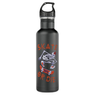 Skate or die Skeleton Skateboarder 710 Ml Water Bottle