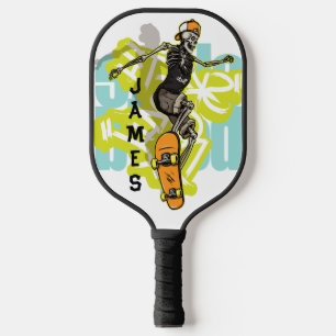 Skate or Die: The Undead Shredder Customised Pickleball Paddle