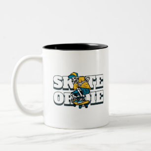 Skate Or Die  Two-Tone Coffee Mug