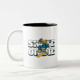 Skate Or Die  Two-Tone Coffee Mug
