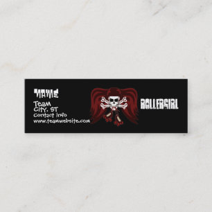 Skate or die with angel wings mini business card