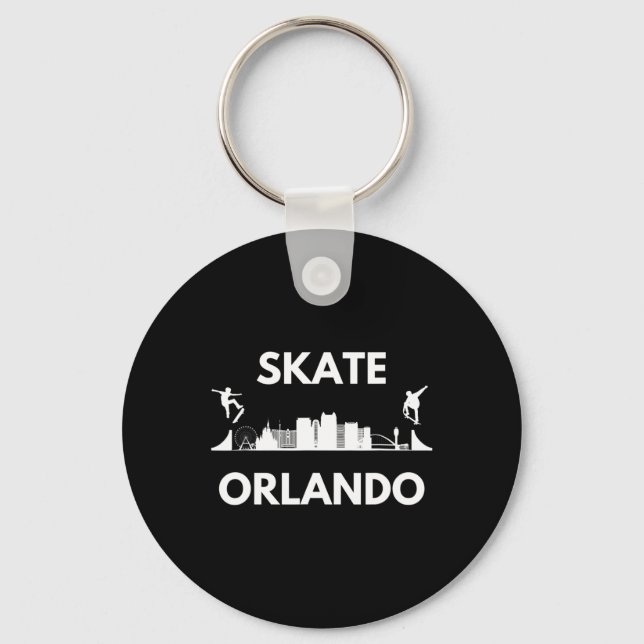 Skate Orlando Fl Skateboarding Fans Orlando Skylin Key Ring (Front)