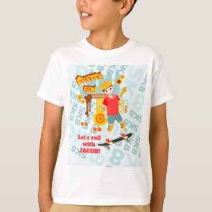 Skate Park Fun Boy Birthday Party T-Shirt