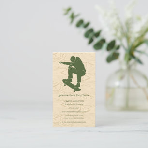 Skate Park, Skateboarding Themed, Skateboard  Business Card