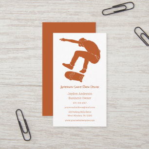 Skate Park, Skateboarding Themed, Skateboard Business Card