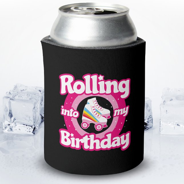 Skate Party - Roller Rink Roller Skating Birthday Can Cooler (Creator Uploaded)