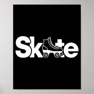 Skate Roller Skate Roller Skating Roller Skater  Poster