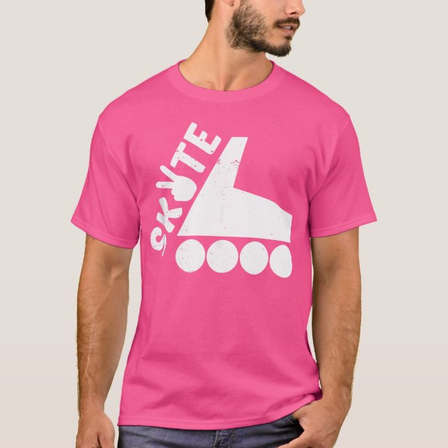 Skate Roller Skates Roller Skating Inline Skating T-Shirt (Front)
