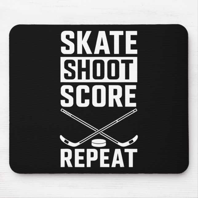 Skate Shoot Score Repeat _2  Mouse Mat (Front)
