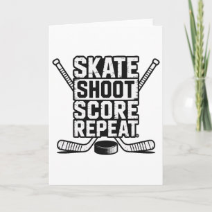 Skate Shoot Score Repeat _4 Card