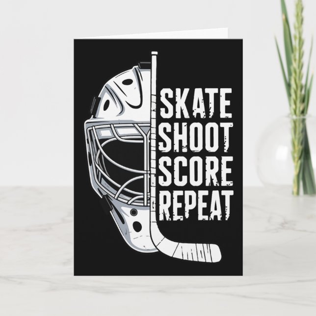 Skate Shoot Score Repeat  Card (Front)