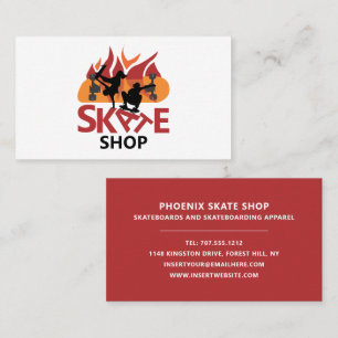 Skate Shop, Skateboarding Business Card