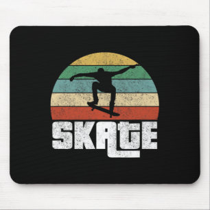 Skate Skateboard Retro Skating Skateboarder 1 Mouse Mat