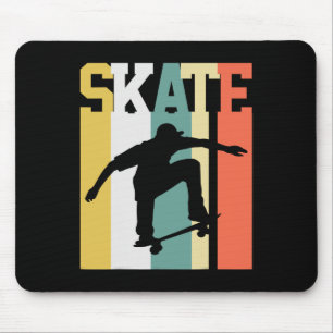 Skate Skateboard Skateboarder Skateboarding Retro Mouse Mat