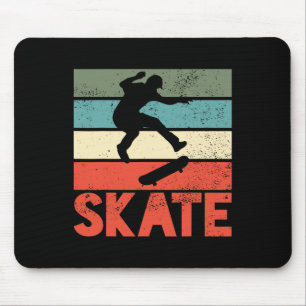 Skate Skateboard Skateboarding Skateboarder Retro Mouse Mat