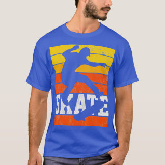 Skate Skateboarder Skateboarding Retro Vintage Gif T-Shirt