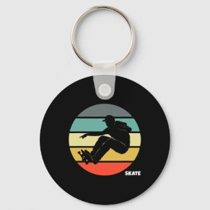 Skate Skateboarding Retro Vintage Skateboarder Ska Key Ring