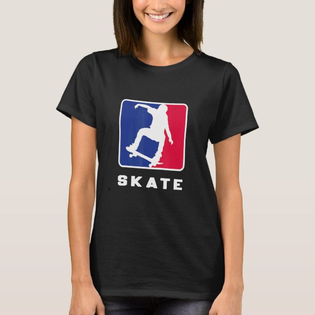 Skate Skateboarding Skater Board American Halfpipe T-Shirt (Front)