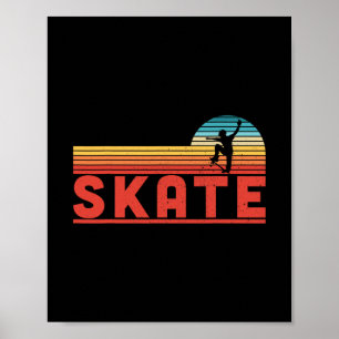 Skate Skater Boys Gift Skateboard Fan Poster