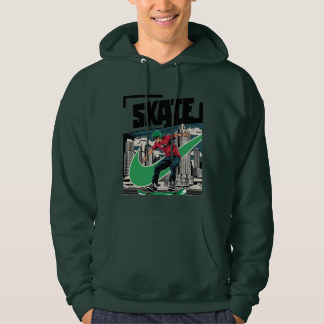 SKATE TRENDY CLASSICALL OILY HOODIE (Front)