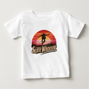 Skate warrior - retro sunset vintage baby T-Shirt