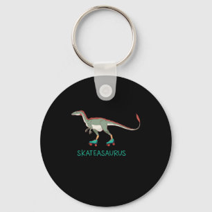 Skateasaurus Dino Inline Skating Rollerblading Gif Key Ring