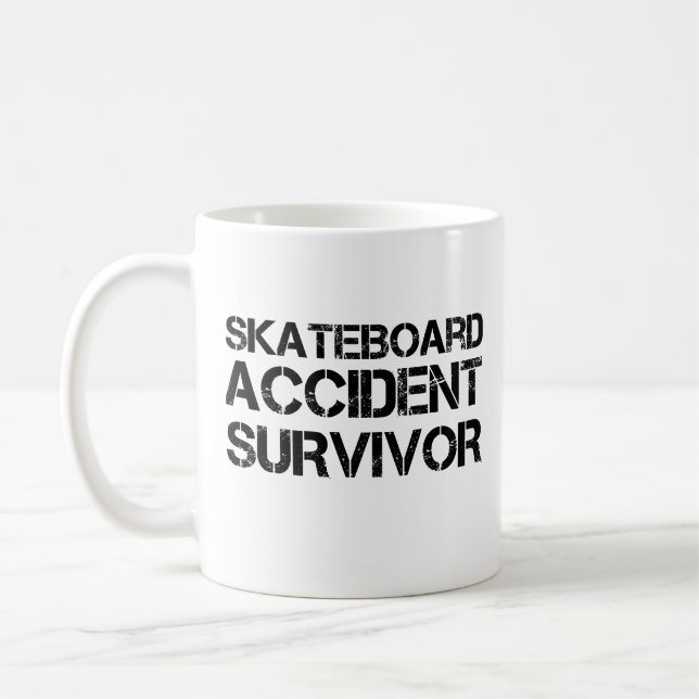Skateboard Accident Survivor Coffee Mug (Left)
