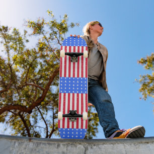 Skateboard American Flag Stars Stripes Patriotic