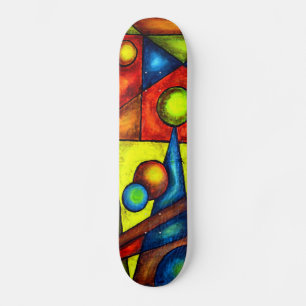 Skateboard, Balance, Abstract Art Skateboard