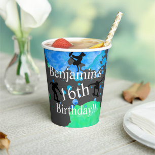 Skateboard Birthday   Paper Cups