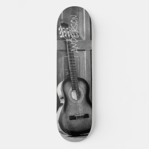 Skateboard Black Country Guitar 
