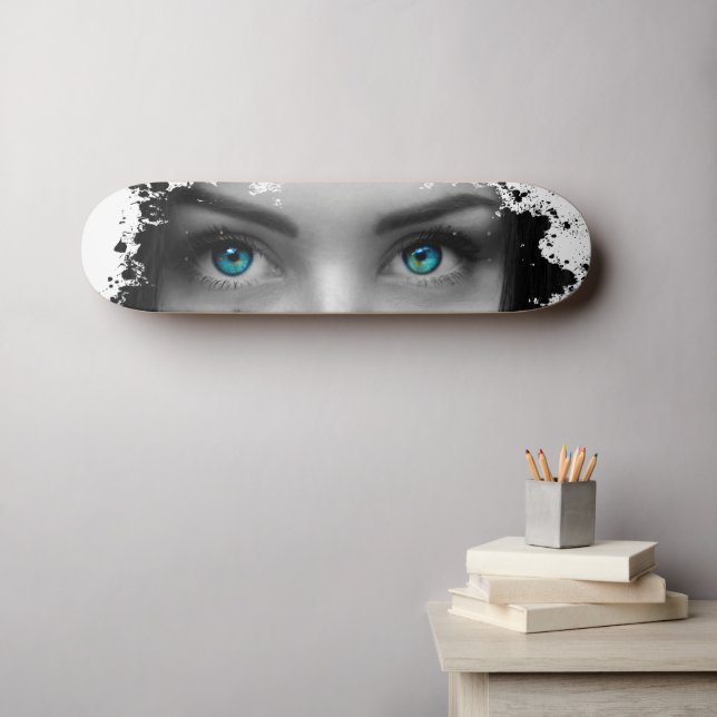 Skateboard Blue eyes (Wall Art (Horz))