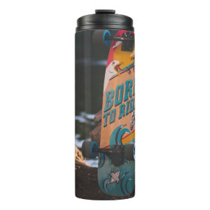 Skateboard Born To Ride Thermal Tumbler