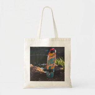 Skateboard Born To Ride Tote Bag