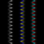 Skateboard Bright Gradient Threads<br><div class="desc">Night effect! Bright Gradient Threads,  or saw teeth for some!</div>