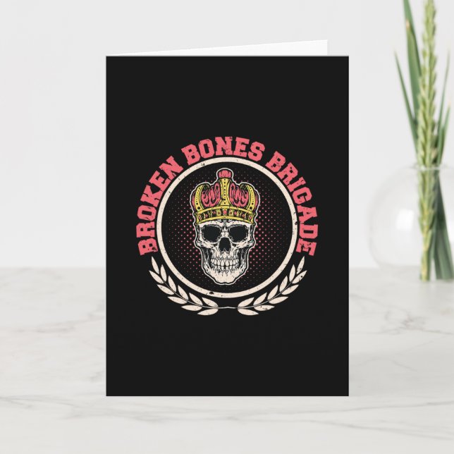 Skateboard Broken Bones 1  Card (Front)