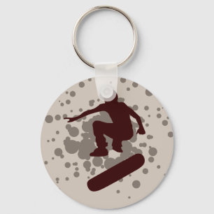 skateboard. bubbles. key ring