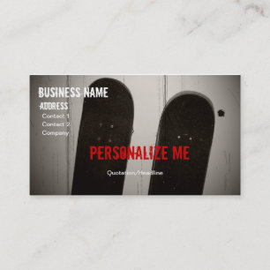 Skateboard business card (Personalise)
