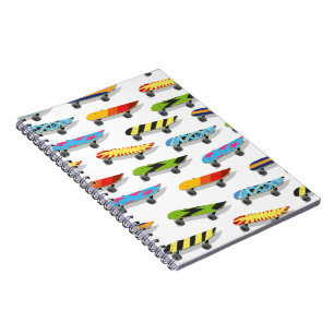 Skateboard Cartoon. Notebook