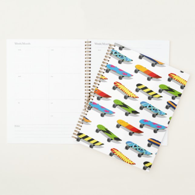 Skateboard Cartoon. Planner (Display)