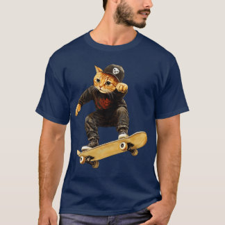 Skateboard cat T-Shirt