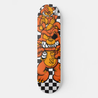 Skateboard Checkerboards Orange Teddies 