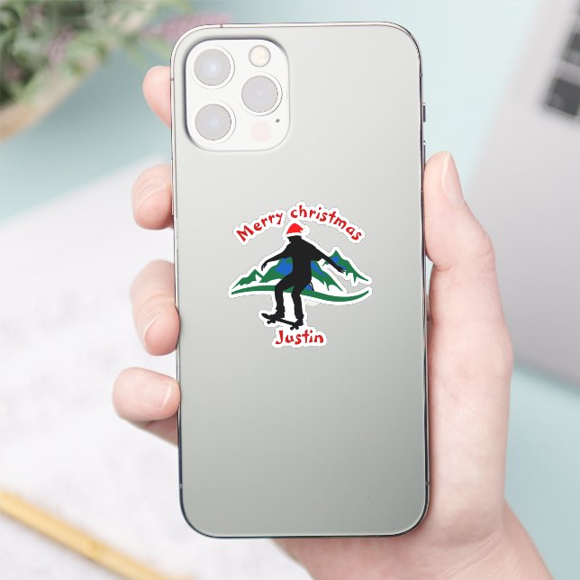 skateboard christmas gift, personalised name   (Phone)