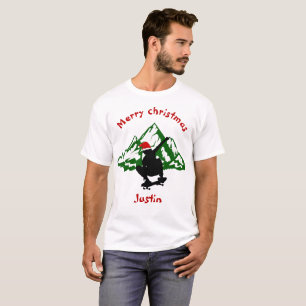 skateboard christmas gift, personalized name T-Shirt