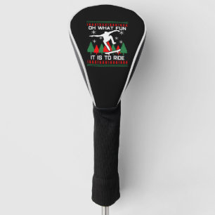 Skateboard Christmas Golf Head Cover