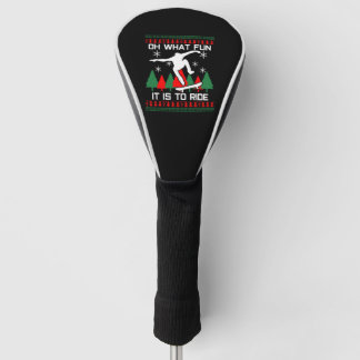 Skateboard Christmas Golf Head Cover