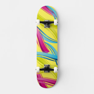 Skateboard-Colorful Waves Skateboard Deck