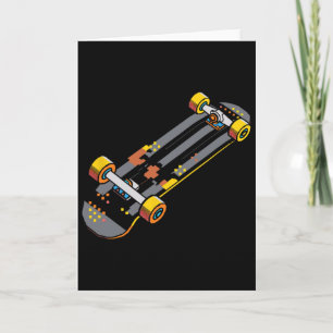 Skateboard Comic Style Skateboarding Fan  Card