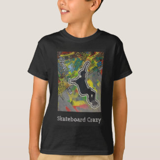 Skateboard Crazy - graffiti, pop art, street art T-Shirt